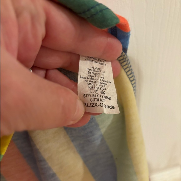 Rainbow stripe high neck tank top - Picture 4 of 4